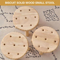 Solid Wood Round Stool for Entryway and Living Room - view 4