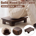 Solid Wood Tatami Coffee Table - Low Japanese Floor Tea Table, 50 x 28 x 10 cm