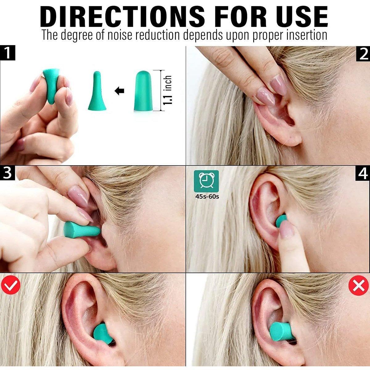 Soundproof Capsule Earplugs for Sleeping - 2 Pairs, Green - view 8