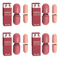 Soundproof Capsule Earplugs for Sleeping - 4 Pairs, Red