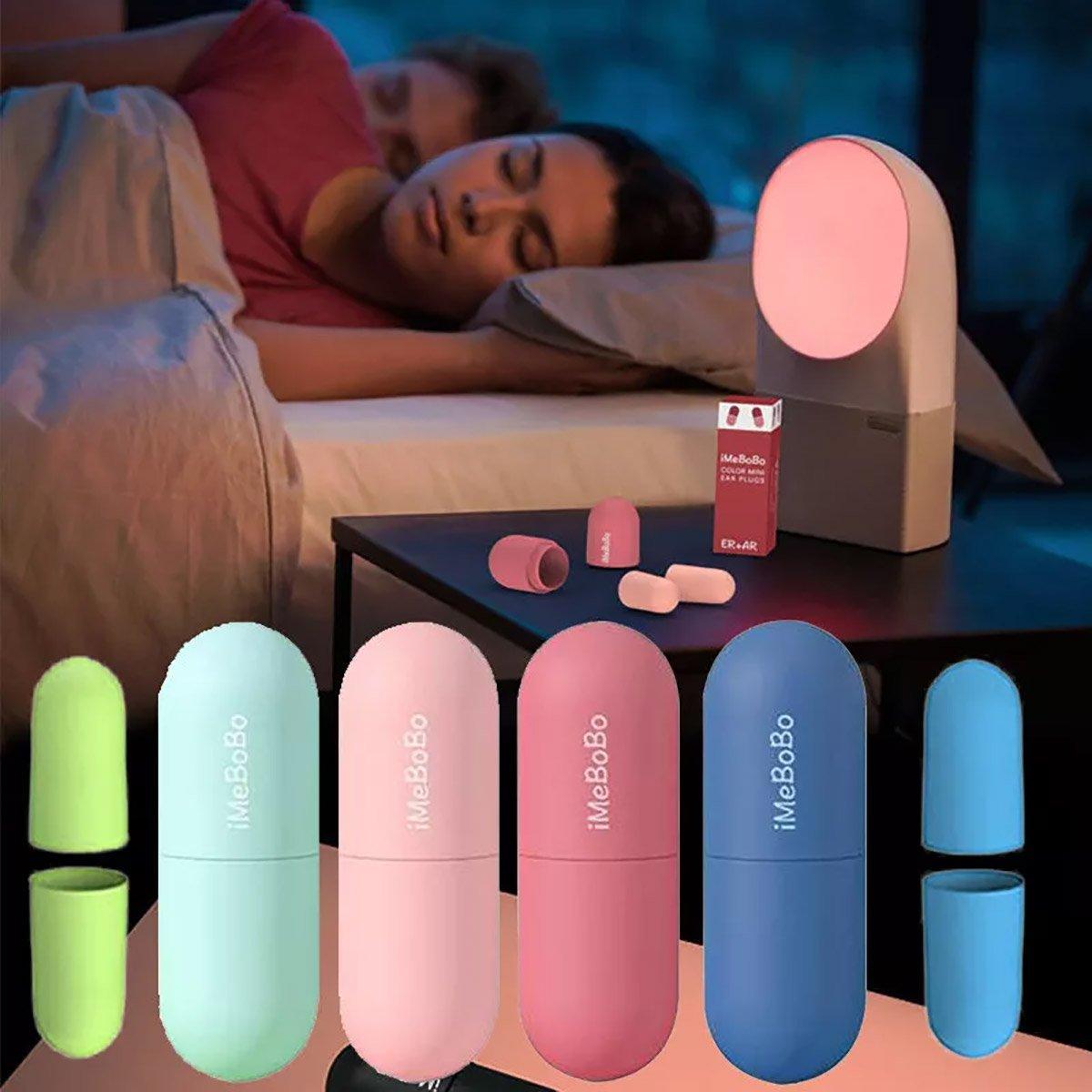 Soundproof Capsule Earplugs for Sleeping - 4 Pairs, Red - view 14