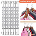 Space Saving Hanger Racks with Swivel Hooks - Pack of 12 - view 2