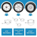 Spare Tyre Carrier for Trailers - Heavy Duty Steel Mount, 150 lbs Capacity - view 3