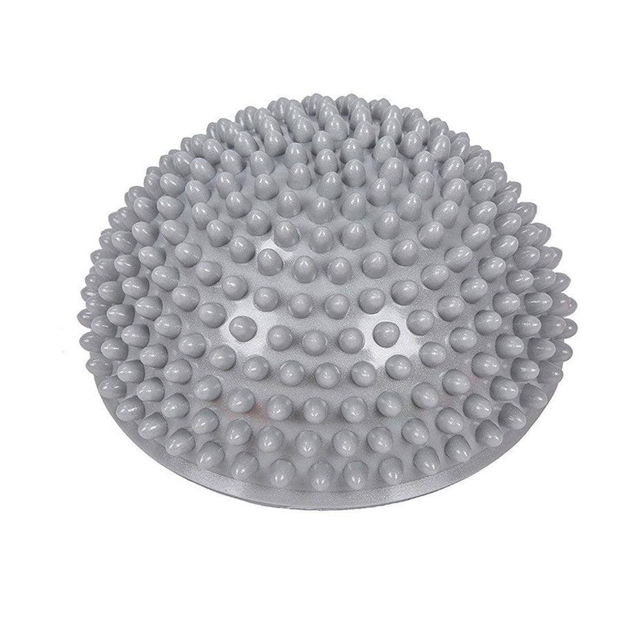Spiky Massage Ball, Half Round, 16 x 9 cm - Grey