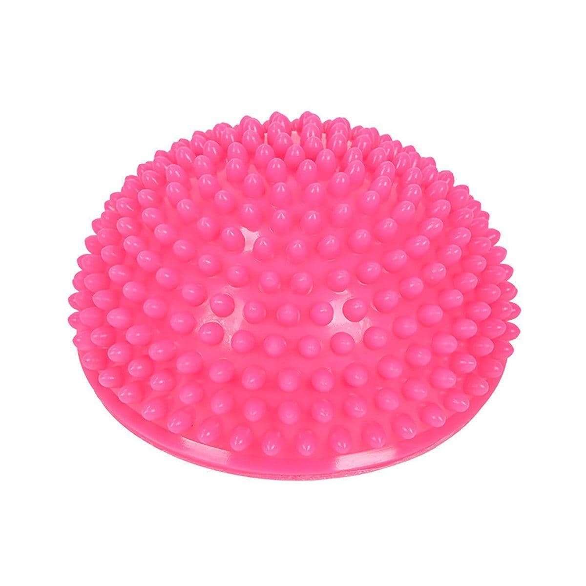 Spiky Massage Ball, Half Round, 16 x 9 cm - Pink