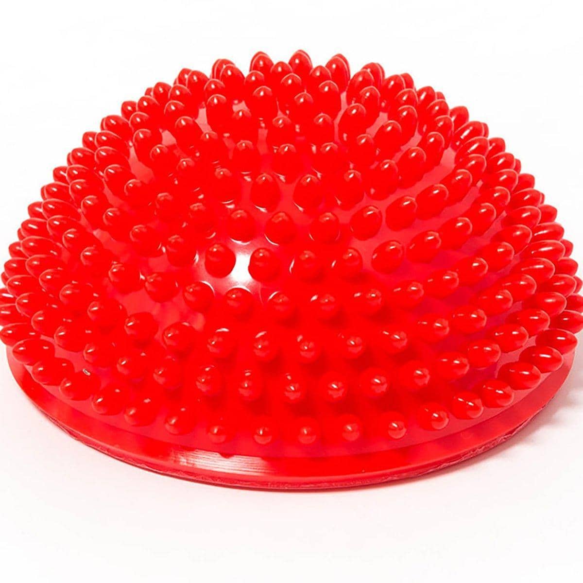 Spiky Massage Ball, Half Round, 16 x 9 cm - Red