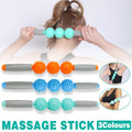 Spiky Massage Roller Stick with Rotating Balls, 44 cm - Green - view 2