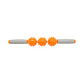 Spiky Massage Roller Stick with Rotating Balls, 44 cm - Orange