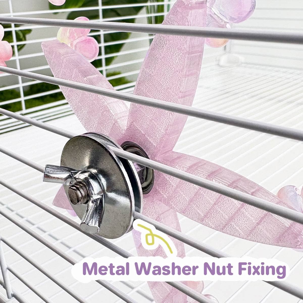 Spinning Windmill Bird Cage Toy - 360 Degree Rotation for Parakeets and Cockatiels - view 4
