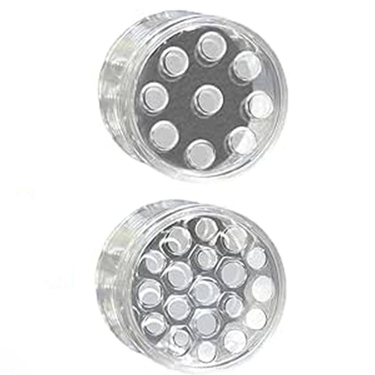Spiral Ikebana Flower Stem Holder Set for Vases, Clear Plastic, Set of 2 - view 2