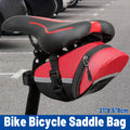 Splash Proof Bike Saddle Bag, Large Capacity Under Seat Pouch for Road and Mountain Bikes