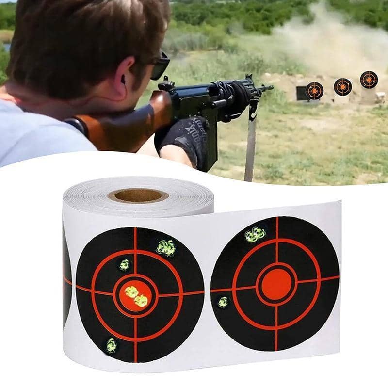 Splatter Reactive Shooting Target Stickers, Self Adhesive, 250 per Roll - view 3