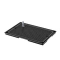 Spliceable Dog Toilet Tray with Urinary Guide Column, 42 cm Pet Potty Grid - Black