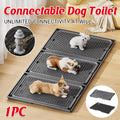Spliceable Dog Toilet Tray with Urinary Guide Column, 42 cm Pet Potty Grid - Black - view 2