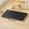 Spliceable Dog Toilet Tray with Urinary Guide Column, 42 cm Pet Potty Grid - Black - view 4