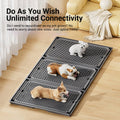 Spliceable Dog Toilet Tray with Urinary Guide Column, 42 cm Pet Potty Grid - Black - view 5