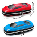 Sports Car Pencil Case with Three Layers - Blue - view 4