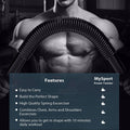 Spring Arm Power Rod Grip Hand Exerciser for Home Strength Training - 10 kg Resistance - view 5