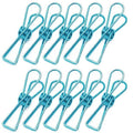 Spring Paperclips Metal Wire Pack of 10 - Large (55mm), Blue