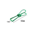 Spring Paperclips Metal Wire Pack of 10 - Large (55mm), Purple - view 2