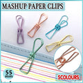 Spring Paperclips Metal Wire Pack of 10 - Large (55mm), Purple - view 3