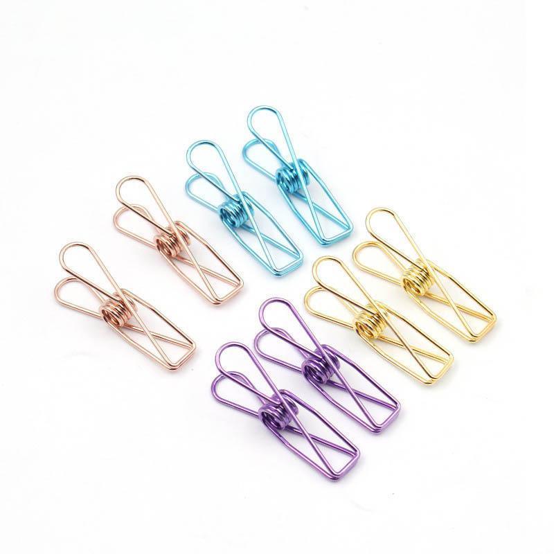 Spring Paperclips Metal Wire Pack of 10 - Large (55mm), Purple - view 4