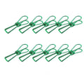 Spring Paperclips Metal Wire Pack of 10 - Small (33mm), Green
