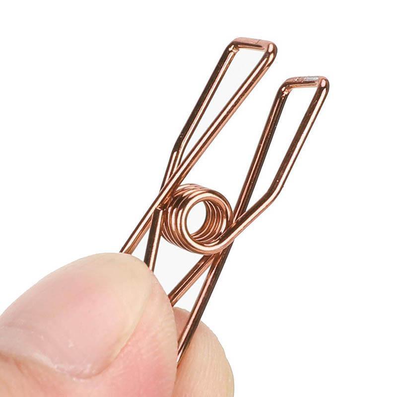 Spring Paperclips Metal Wire Pack of 10 - Small (33mm), Purple - view 12