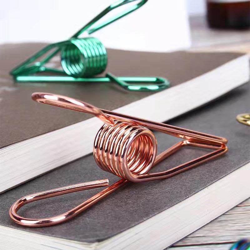 Spring Paperclips Metal Wire Pack of 10 - Small (33mm), Purple - view 6