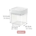 Square Airtight Food Storage Containers 500ml, Set of 8 - view 3