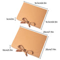 Square Brown Kraft Ribbon Gift Boxes for Chocolates and Candy - 16.5 x 16.5 x 5 cm, Pack of 10 - view 4