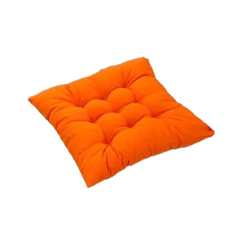 Square Chair Seat Cushion Pad, Indoor Outdoor, 35 x 35 cm - Orange
