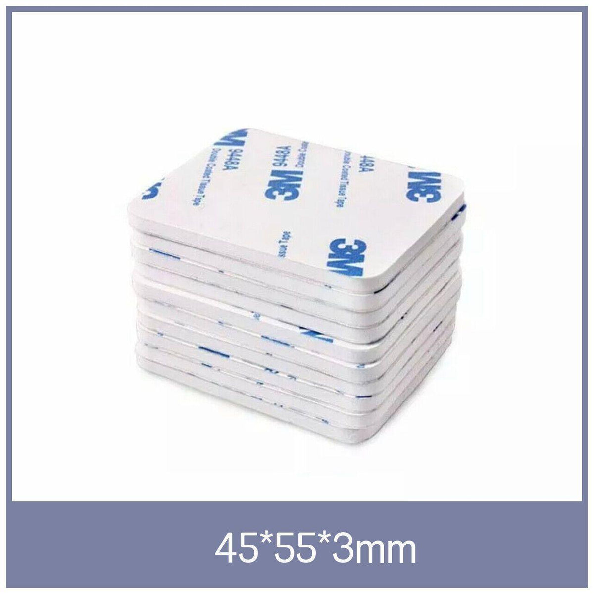 Square Double Sided Foam Tape Pads - Medium (55 x 45 x 3mm), Pack of 8 - view 5