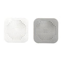 Square Drain Cover Hair Catcher - Grey, 2 Pack (14.5 x 14.5 cm) - view 3