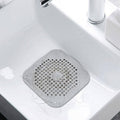 Square Drain Cover Hair Catcher - Grey, 2 Pack (14.5 x 14.5 cm) - view 4