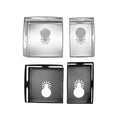 Square Hole Cutting Tool Set in High-Speed Steel, Pack of 2 - Silver - view 3