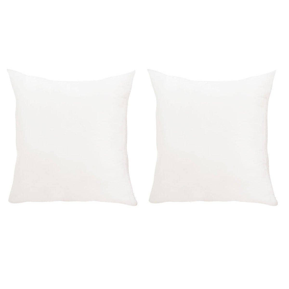 Square Pillow Inserts, Hotel Grade Cushion Fillers - 50 x 50 cm, Pack of 2