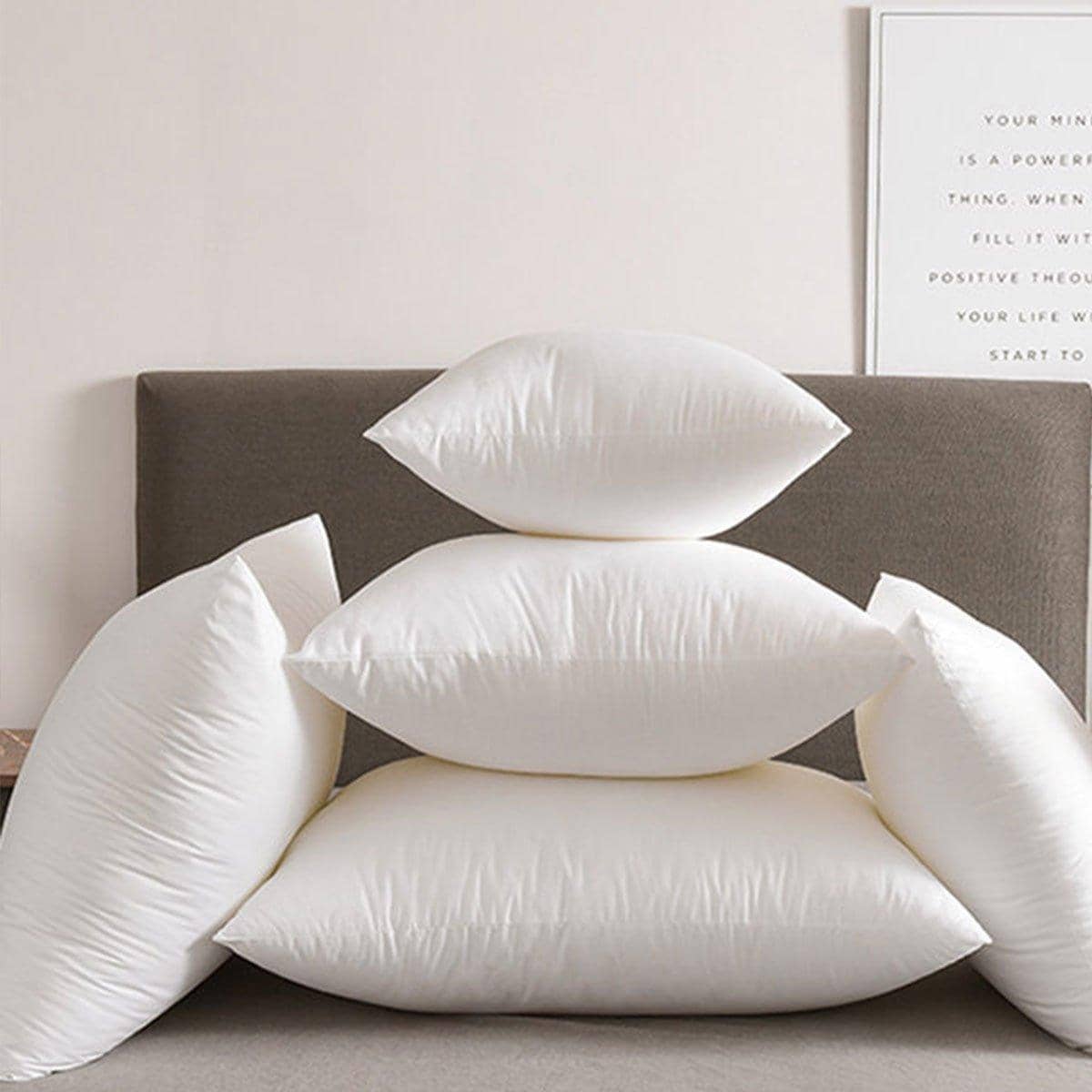 Square Pillow Inserts, Hotel Grade Cushion Fillers - 65 x 65 cm, Pack of 2 - view 4