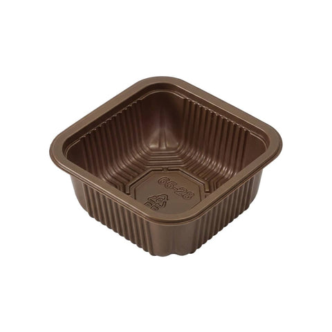 Square PP Moon Cake Dessert Liners, About 200 Pieces - Brown