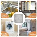 Square Silicone Shower Drain Cover Hair Catcher, Pack of 2 - Grey - view 3