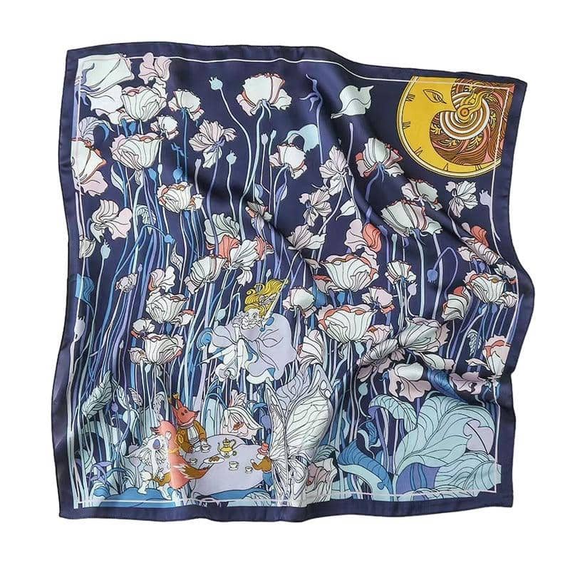 Square Silk Feel Satin Scarf 70 x 70cm for Head, Neck and Hair - Colour 10