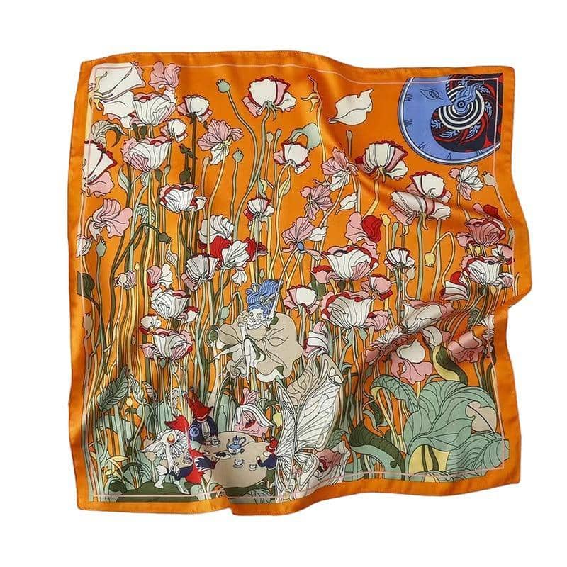 Square Silk Feel Satin Scarf 70 x 70cm for Head, Neck and Hair - Colour 5