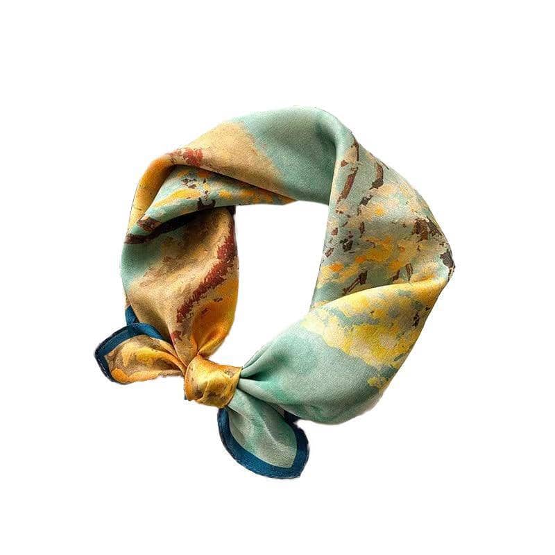 Square Silk Feel Satin Scarf 70 x 70cm for Head, Neck and Hair - Colour 9