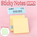 Square Sticky Notes, 76 x 76 mm - 20 Pads, Mint Green - view 2
