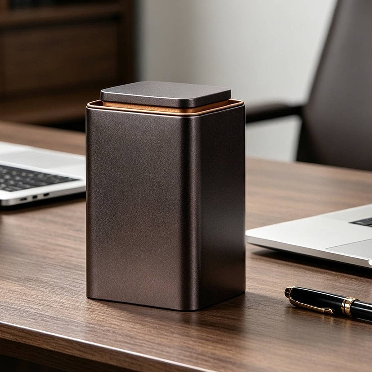 Square Tinplate Storage Box with Lid, Pack of 5 - Small (9 x 7 x 10 cm) - view 5
