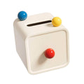 Square Tissue Box with Red, Yellow and Blue Ball Accents - view 2