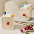 Square Tissue Box with Red, Yellow and Blue Ball Accents - view 5