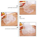 Square Transparent Storage Boxes Pack of 100 with Snap Lock Lids for Beads and Jewellery, 3.5 x 3.5 x 1.8 cm - view 5