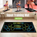 Squat Mat Non-Slip Home Gym Floor Mat with Silicone Base, 80 x 35 cm