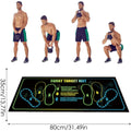 Squat Mat Non-Slip Home Gym Floor Mat with Silicone Base, 80 x 35 cm - view 3